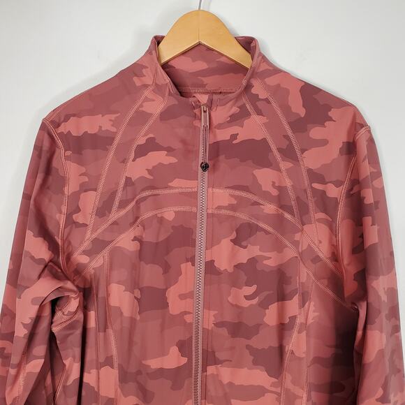 Lululemon Define Jacket Heritage 365 Camo Brier Rose Multi Pink W4BTES Size 20 - Picture 3 of 9